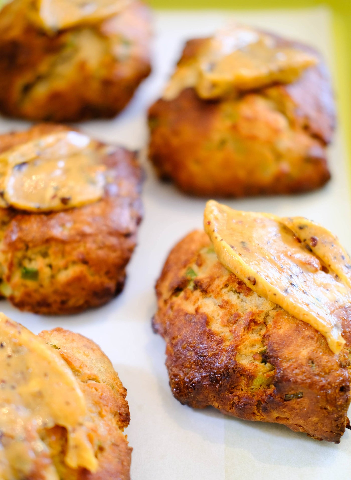 Miso scallion scone at Onggi
